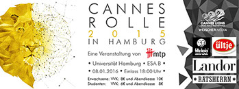 MTP Facebook Titelbild Veranstaltung Cannes Rolle Hamburg 2015, Löwe 